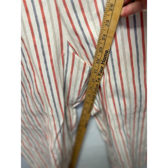 Zac & Rachel Womens Striped Pull-On Capris 24W - Picture 3 of 5